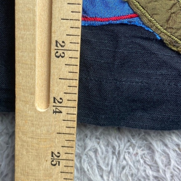 Chicos Design Shirt Womens 1XL Embroidered AOP Jacket Wearable Art Streetwear - Picture 6 of 7